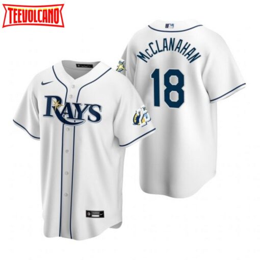 Tampa Bay Rays Shane McClanahan White 25th Anniversary Replica Jersey