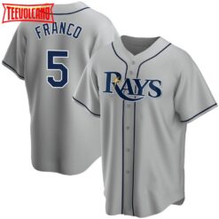 Tampa Bay Rays Wander Franco Gray Replica Jersey