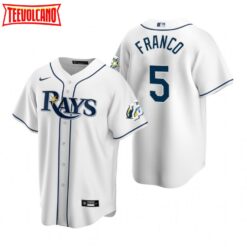 Tampa Bay Rays Wander Franco White 25th Anniversary Replica Jersey