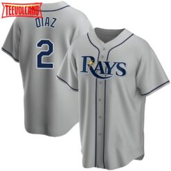 Tampa Bay Rays Yandy Diaz Gray Replica Jersey