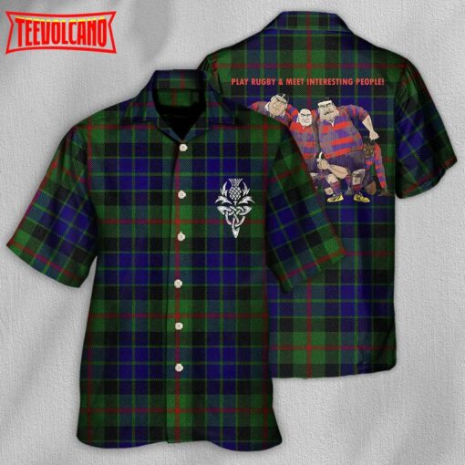 Tartan Love You Style Hawaiian Shirt