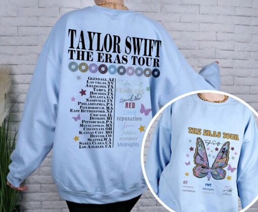 Taylor Swift Eras Tour 2023 Vintage Butterfly Shirt