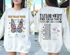 Taylor Swift Eras Tour 2023 Vintage Butterfly Shirt