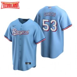 Texas Rangers Adolis Garcia Light Blue Alternate Replica Jersey