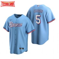 Texas Rangers Corey Seager Light Blue Alternate Replica Jersey