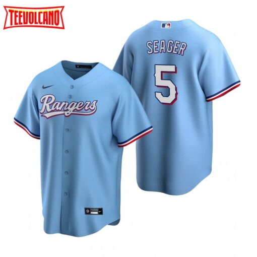 Texas Rangers Corey Seager Light Blue Alternate Replica Jersey