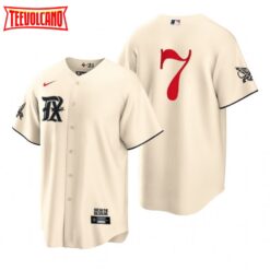 Texas Rangers Ivan Rodriguez Cream 2023 City Connect Replica Jersey