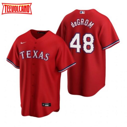 Texas Rangers Jacob deGrom Red Alternate Replica Jersey