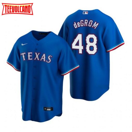 Texas Rangers Jacob deGrom Royal Alternate Replica Jersey