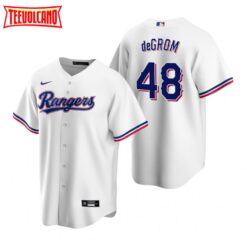 Texas Rangers Jacob deGrom White Home Replica Jersey