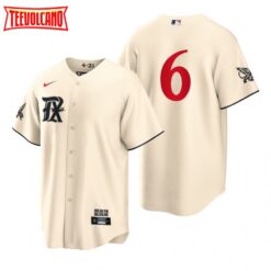 Texas Rangers Josh Jung Cream 2023 City Connect Replica Jersey