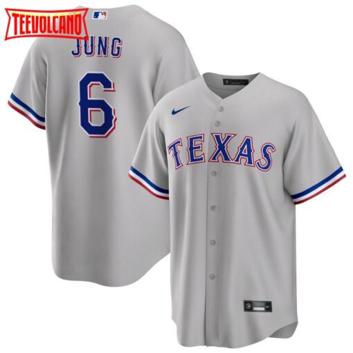 Texas Rangers Josh Jung Gray Road Replica Jersey