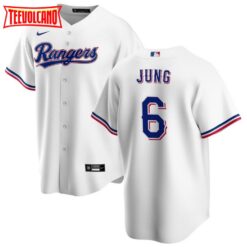 Texas Rangers Josh Jung White Home Replica Jersey