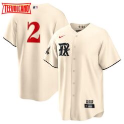 Texas Rangers Marcus Semien Cream 2023 City Connect Replica Jersey