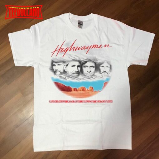 The Highwaymen Begin Tour 1990 Kick Off Concert Tour Shirt