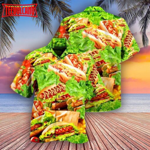 The Hot Dog Come Out Salad Hawaiian Shirt