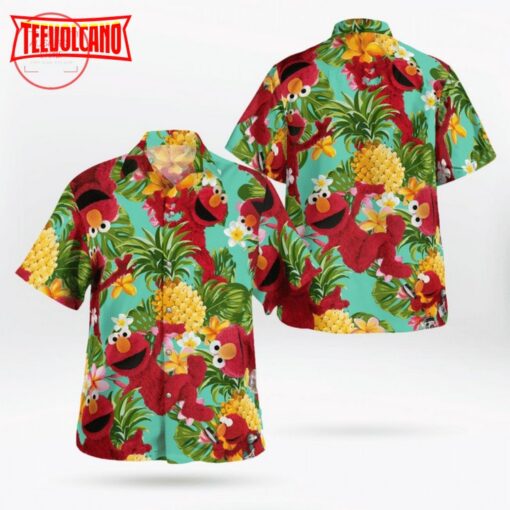 The Muppet Elmo Pineapple Tropical Hawaiian Shirt