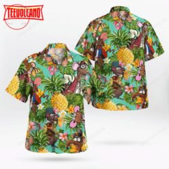 The Muppet Rizzo The Rat Pineapple Tropical Hawaiian Shirt