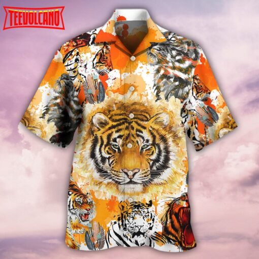 Tiger Colorful Tiger Painting Hawaiian Shirt