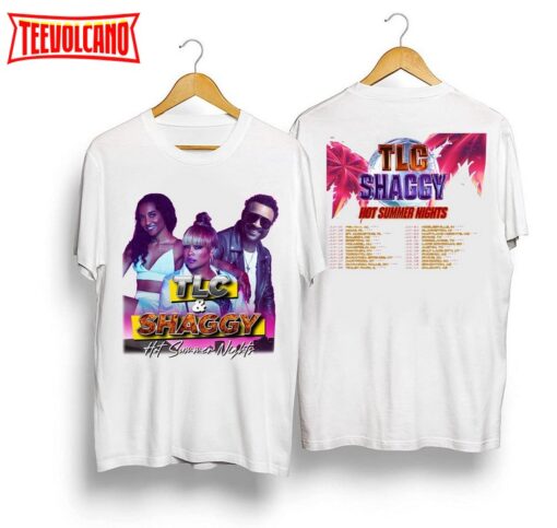 TLC and Shaggy 2023 Hot Summer Night Concert Double Side Shirt