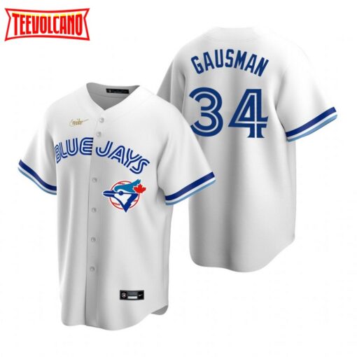 Toronto Blue Jays Kevin Gausman White Home Cooperstown Jersey