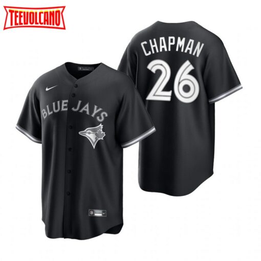 Toronto Blue Jays Matt Chapman Black White Fashion Replica Jersey