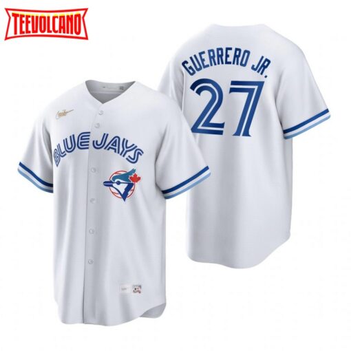 Toronto Blue Jays Vladimir Guerrero Jr White Home Cooperstown Jersey