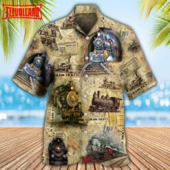 Train Amazing Locomotive Hawaiian Shirt