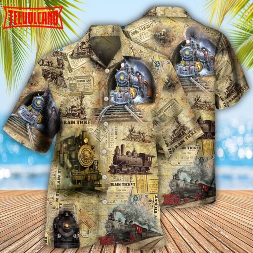 Train Amazing Locomotive Hawaiian Shirt