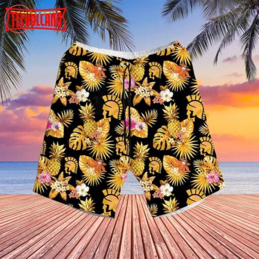 Trojan Condoms Hawaiian Shirt and Shorts