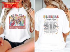 Two-Sided Vintage Disney Princess Royal Character Tour Shirt