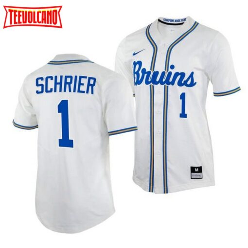 UCLA Bruins Cody Schrier White College Baseball Jersey