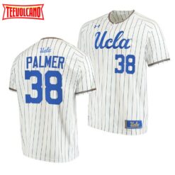 UCLA Bruins Jake Palmer White Pinstripes College Baseball Jersey