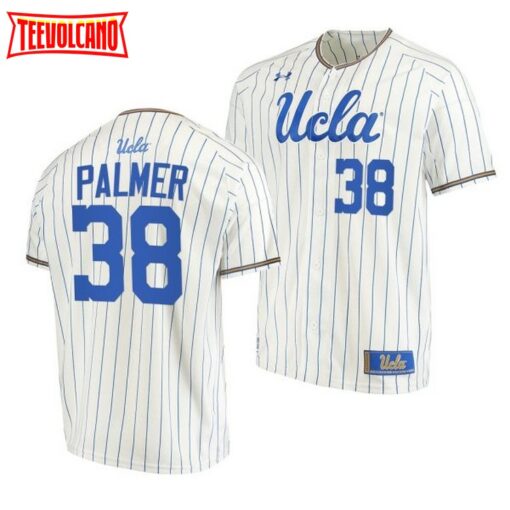 UCLA Bruins Jake Palmer White Pinstripes College Baseball Jersey