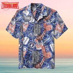 US Air Force Tags Mask Hawaiian Shirt