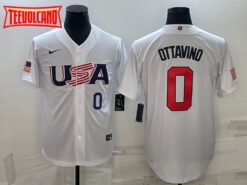 USA Adam Ottavino White Navy 2023 World Baseball Classic Jersey