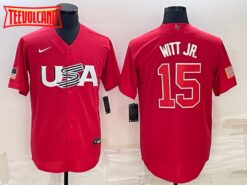 USA Bobby Witt Jr. Red 2023 World Baseball Classic Jersey