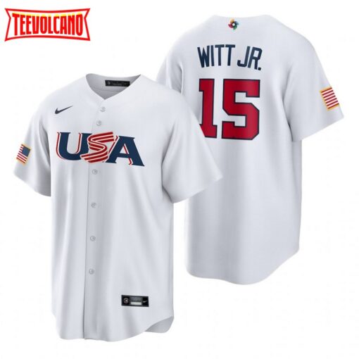 USA Bobby Witt Jr. White 2023 World Baseball Classic Jersey