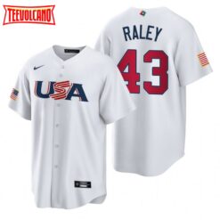 USA Brooks Raley White 2023 World Baseball Classic Jersey