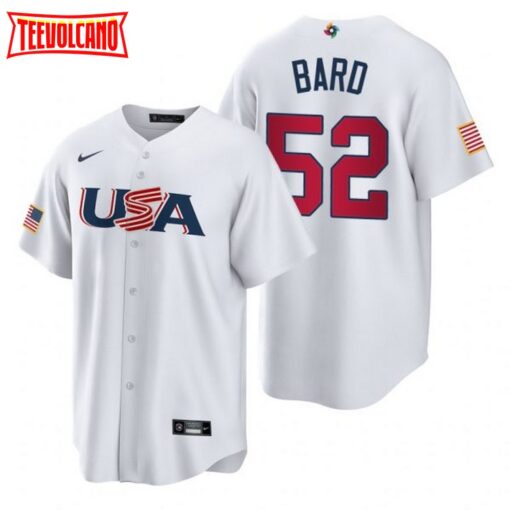 USA Daniel Bard White 2023 World Baseball Classic Jersey