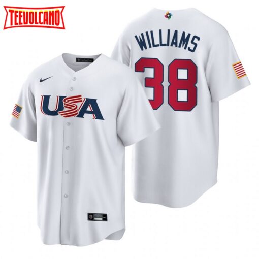 USA Devin Williams White 2023 World Baseball Classic Jersey