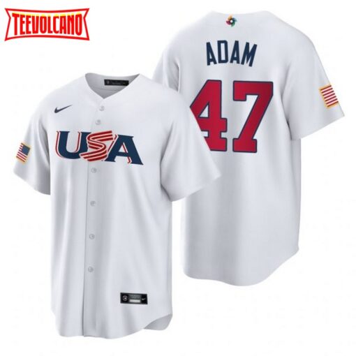 USA Jason Adam White 2023 World Baseball Classic Jersey