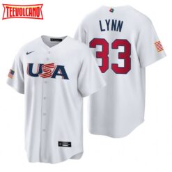 USA Lance Lynn White 2023 World Baseball Classic Jersey