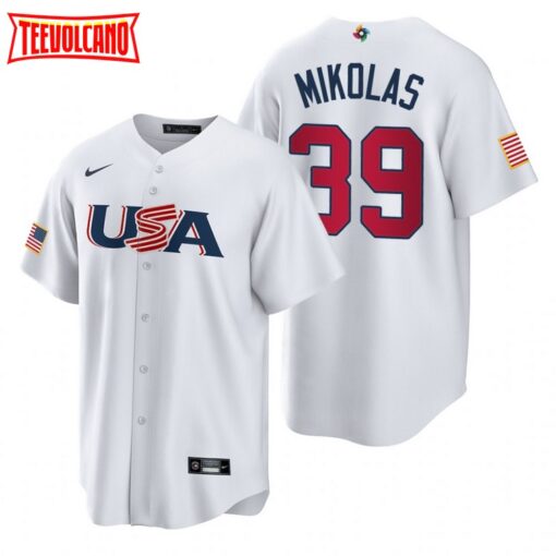 USA Miles Mikolas White 2023 World Baseball Classic Jersey