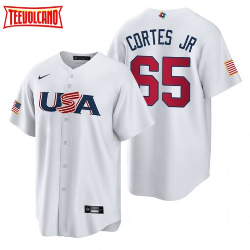 USA Nestor Cortes Jr. White 2023 World Baseball Classic Jersey