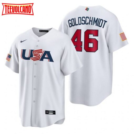 USA Paul Goldschmidt White 2023 World Baseball Classic Jersey