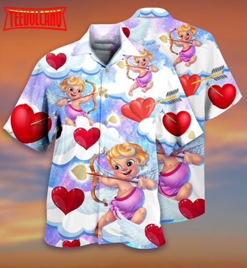 Valentine Love Cupid Hawaiian Shirt