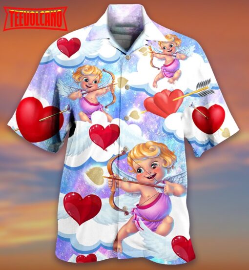 Valentine Love Cupid Hawaiian Shirt