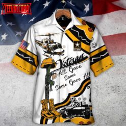 Veteran Us Army All Gave Some All Yellow So Proud Hawaiian Shirt