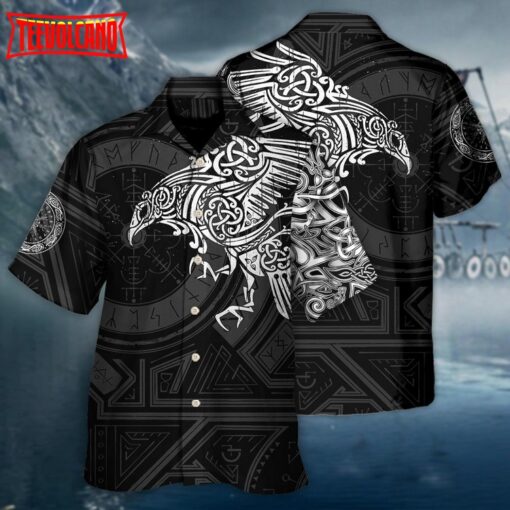 Viking Valhalla The Ravens Hawaiian Shirt